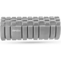 Масажний ролик Gymtek для йоги та фітнесу EVA 33х14см сірий, код: 5907766663584
