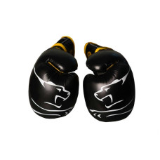 Боксерські рукавиці PowerPlay чорно-жовті 14 унцій, код: PP_3018_14oz_Black/Yellow