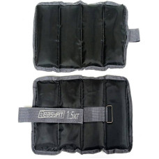Обтяжувачі для ніг та рук EasyFit 2х1,5 кг, чорний, код: EF-AWTS-150-EF