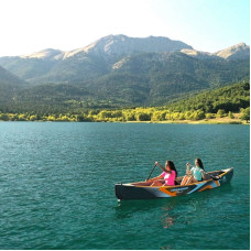 Надувна SUP дошка (борд) Aqua Marina Tomahawk Air-C, три весла KP-1, код: M-9181920-IN