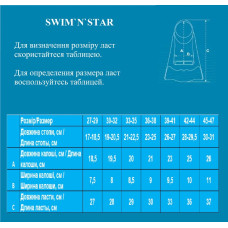 Ласти для плавання в басейні SNS TE-2737-3-2729-Р розмір 27-29, рожевий, код: 11433-SNS