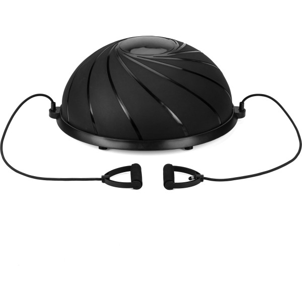 Балансувальна півсфера Gymtek Flex Core Half Ball 58см з еспандерами + насос чорний, код: 5905884426449