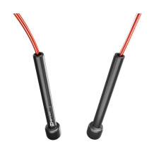 Скакалка Hop-Sport Crossfit NEW з пластиковими ручками HS-P025JR червона, код: 5902308224995