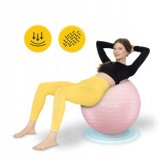 М"яч для фітнесу (фітбол) 4Fizjo 85 см Anti-Burst Pink, код: P-5907739317421