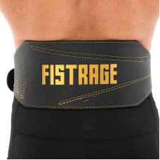 Пояс атлетичний шкіряний Fistrage M чорний, код: VL-8440_M