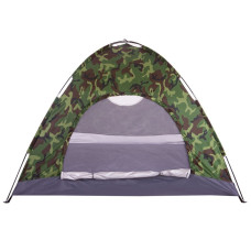 Намет універсальний тримісний Camping 2000х2000х1350 мм, камуфляж Woodland, код: SY-011-S52