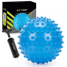 М'яч для пілатесу, йоги, реабілітації Actiget 20 см масажний Blue, код: ACT0152