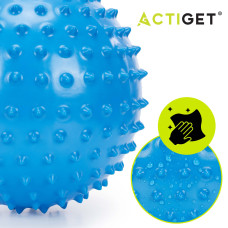 М'яч для пілатесу, йоги, реабілітації Actiget 20 см масажний Blue, код: ACT0152