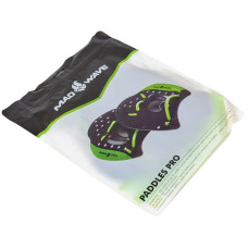 Лопатки для плавання ласти для рук MadWave Pro S, чорний-зелений, код: M074002_S