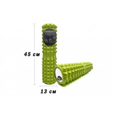 Масажний ролик EasyFit Grid Roller v.2.2, 450х145 мм, салатовий, код: EF-2028-GN-EF