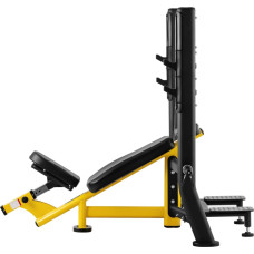 Похила лава Gymrex для штанги чорно-жовта, код: M-11036791-IN