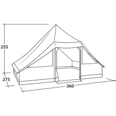 Намет десятимісний EasyCamp Moonlight Cabin Grey (120444), код: 929830-SVA