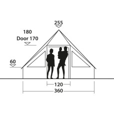 Намет десятимісний EasyCamp Moonlight Cabin Grey (120444), код: 929830-SVA