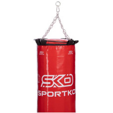 Мішок боксерський SportKo 1400х350 мм, 50 кг, червоний, код: MP-00_R
