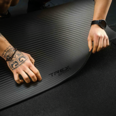 Килимок для йоги Trex Sport TX-019NGM NBR 1см 190х80 чорний,код: 5902308231900