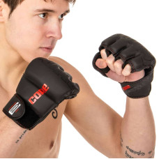 Рукавички для змішаних єдиноборств MMA Core S, чорний, код: VL-8536_SBK