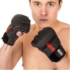 Рукавички для змішаних єдиноборств MMA Core S, чорний, код: VL-8536_SBK