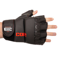 Рукавички для змішаних єдиноборств MMA Core S, чорний, код: VL-8536_SBK