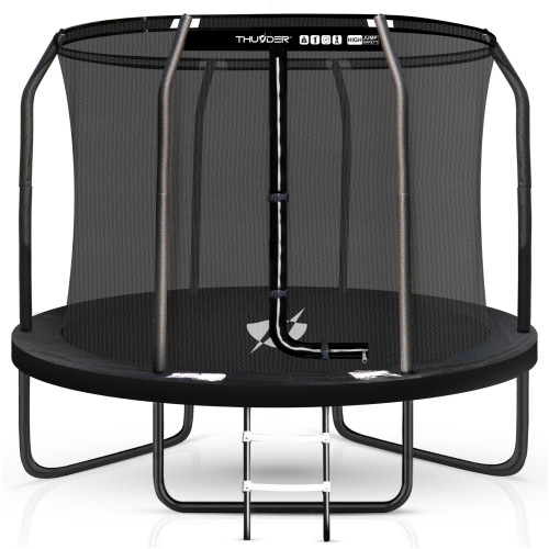 Батут Thunder Inside Elite з внутрішньою сіткою 6 футів 183 см чорний, код: Inside-Elite-6FT-BLACK-IN