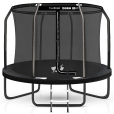 Батут Thunder Inside Elite з внутрішньою сіткою 6 футів 183 см чорний, код: Inside-Elite-6FT-BLACK-IN