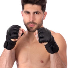 Рукавички для змішаних єдиноборств MMA Zelart M, чорний, код: BO-5699_MBK