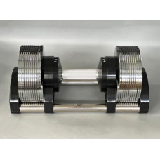 Гантель набірна Generation Fitness GF3-24kg, 1х3-24 кг, хром, код: 523184-AX
