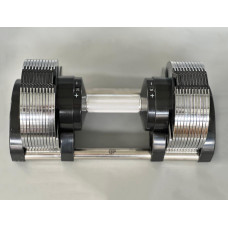 Гантель набірна Generation Fitness GF3-24kg, 1х3-24 кг, хром, код: 523184-AX
