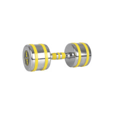 Гантель хромована inSPORTline Yellsteel 1х12 кг - жовта, код: 20841-IN