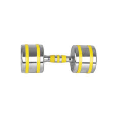 Гантель хромована inSPORTline Yellsteel 1х12 кг - жовта, код: 20841-IN