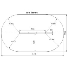 Ліана - павутинка InterAtletika 2110х50х1150 мм, код: SE706-SM
