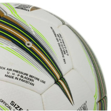 М'яч футбольний Star All New Polaris 3000 FIFA №5 PU, білий-салатовий, код: SB145FTB_WLG