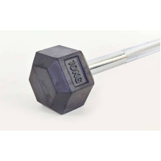 Штанга фіксована BioGym Rubber Hexagon Barbell 10 кг, код: TA-6230-10