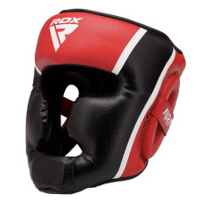 Боксерський шолом RDX Aura Plus T-17 XL, червоний-чорний, код: HGR-T17RB-XL+