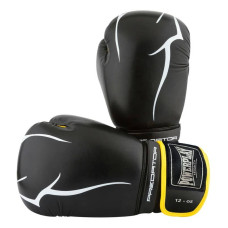 Боксерські рукавиці PowerPlay чорно-жовті 12 унцій, код: PP_3018_12oz_Black/Yellow