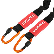 Еспандер трубчастий із карабіном у захисному рукаві LiveUp Resistance Tube Small навантаження низьке, код: LP8401-S
