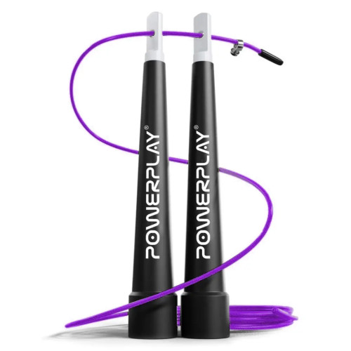Скакалка швидкісна PowerPlay Ultra Speed Rope 2,9 м, фіолетовий, код: PP_4202_Purple