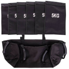Сумка для кроссфіта Sandbag Zelart 60LB (0,5-28 кг) чорний, код: FI-6232-3-S52