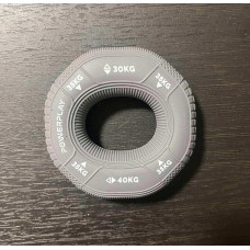 Еспандер кистьовий силіконовий PowerPlay Hand Grip Large 30-35-40 кг, сірий, код: PP_4331_Grey_(30-35-40)