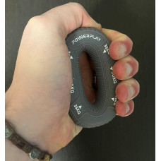 Еспандер кистьовий силіконовий PowerPlay Hand Grip Large 30-35-40 кг, сірий, код: PP_4331_Grey_(30-35-40)