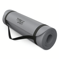 Килимок для йоги Trex Sport TX-018NGM NBR 1см 180х60 сірий,код: 5902308231863