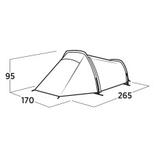 Намет двомісний Easy Camp Sarek 2 (120467), код: 931540-SVA