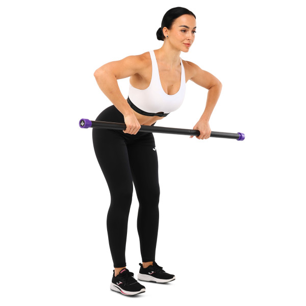 Бодібар Zelart Body Bar 6 кг, чорний-фіолетовий, код: FI-4776-6