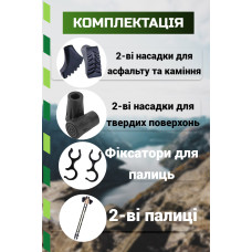 Палиці для скандинавської ходьби PowerPlay 9105 Sisu Black/Gold 80-135 см (пара), код: PP_9105_SISU