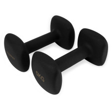 Гантелі вінілові Cornix Square 2x5 кг, чорний, код: XR-0410