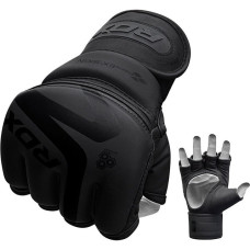 Рукавиці для ММА RDX F15 Noir Matte XL, чорний, код: GGR-F15MB-XL