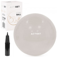 М'яч для фітнесу (фітбол) Actiget 65 см з насосом Biege, код: ACT0145