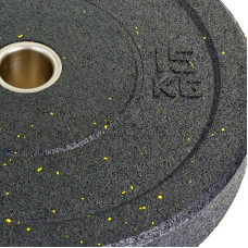 Бамперні диски для кроссфіта Record Raggy Bumper Plates з структурної гуми 15кг (d-51мм), код: TA-5126-15-S52