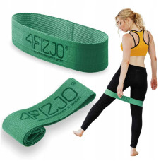 Резинка для фітнесу та спорту із тканини 4Fizjo Flex Band 6-10 кг, зелений, код: P-5907739310941