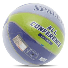 М'яч баскетбольний PU Spalding All Conference №7, синій-жовтий, код: 77394Y-S52