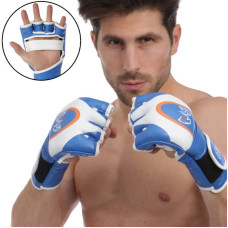 Рукавички для змішаних єдиноборств FitBox MMA Riv XL чорний, код: MA-3305_XLBK